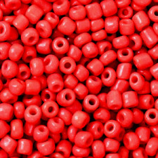 Seed beads 8/0 (3mm) Fiery orange